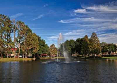 Pond at The Estates at Carpenters in Lakeland, Florida.