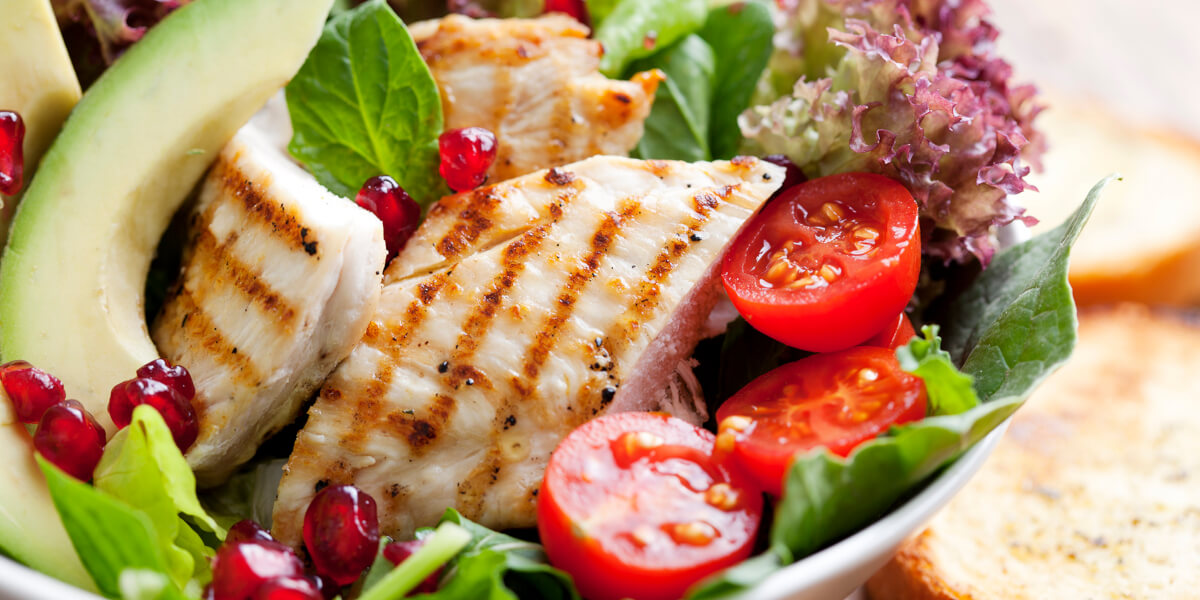 A chicken salad being served at The Estates at Carpenters in Lakeland, Florida.